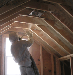 Charlotte VA attic spray foam insulation